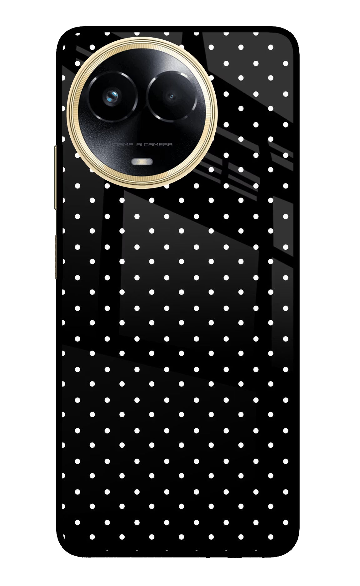 White Dots Realme 11 5G/11X 5G/C67 Glass Case Back Cover by Casekaro