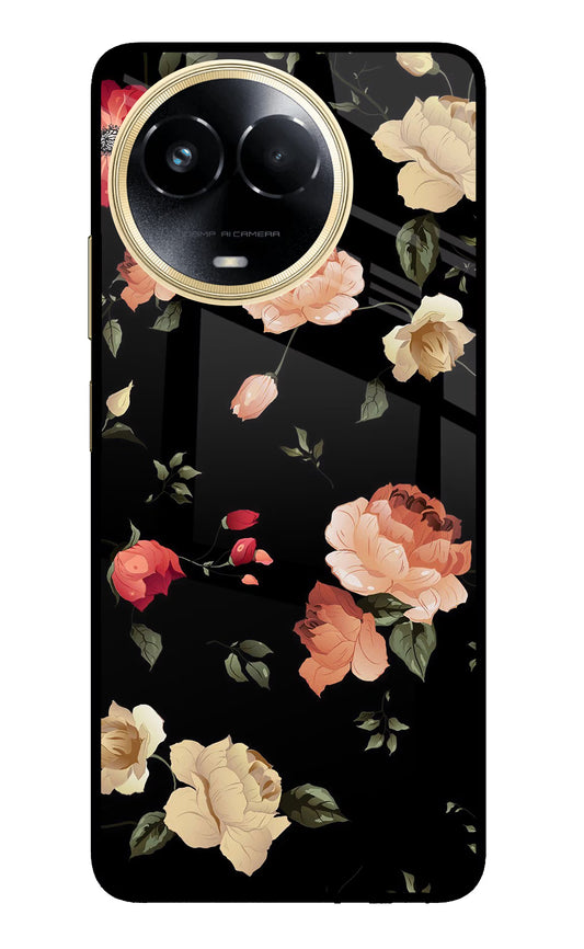 Flowers Realme 11 5G/11X 5G/C67 Glass Case