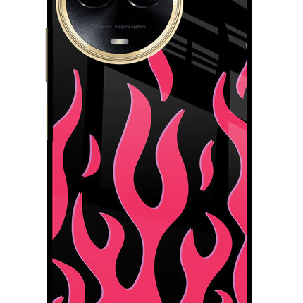 Fire Flames Realme 11 5G/11X 5G/C67 Glass Case