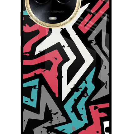 Geometric Graffiti Realme 11 5G/11X 5G/C67 Glass Case