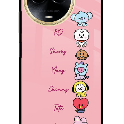 BTS names Realme 11 5G/11X 5G/C67 Glass Case