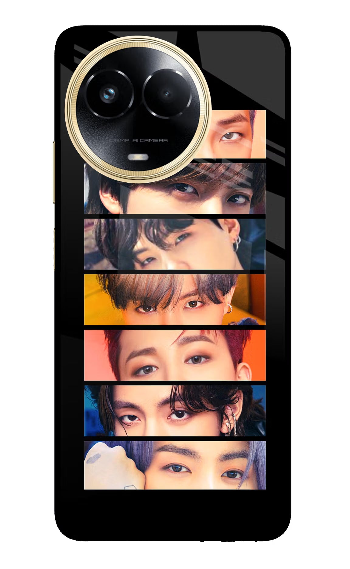 BTS Eyes Realme 11 5G/11X 5G/C67 Glass Case
