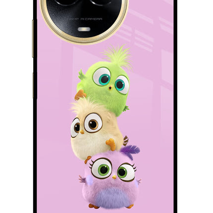 Cute Little Birds Realme 11 5G/11X 5G/C67 Glass Case