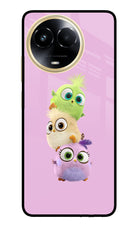 Cute Little Birds Realme 11 5G/11X 5G/C67 Glass Case