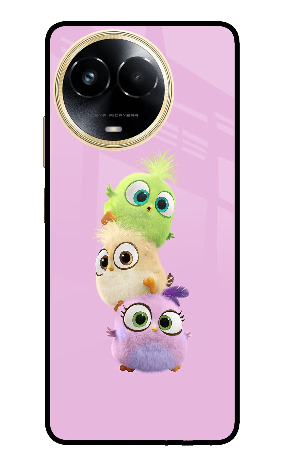 Cute Little Birds Realme 11 5G/11X 5G/C67 Glass Case