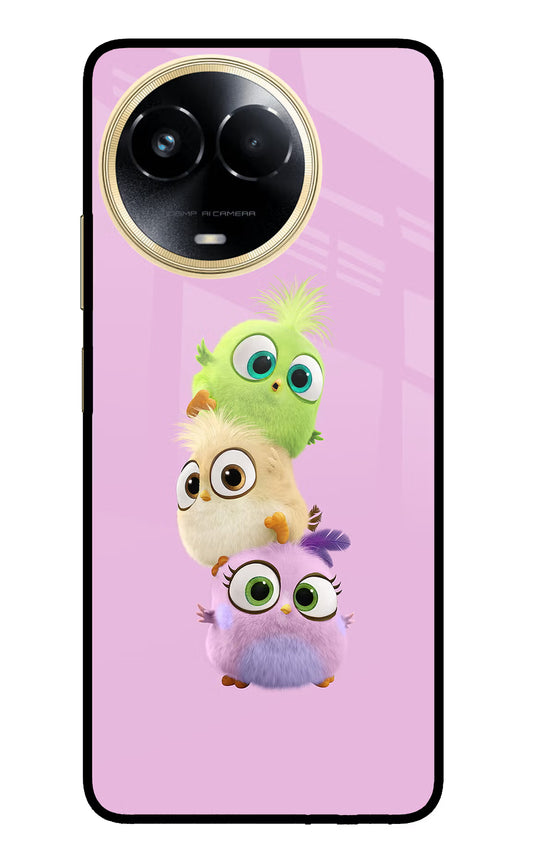Cute Little Birds Realme 11 5G/11X 5G/C67 Glass Case