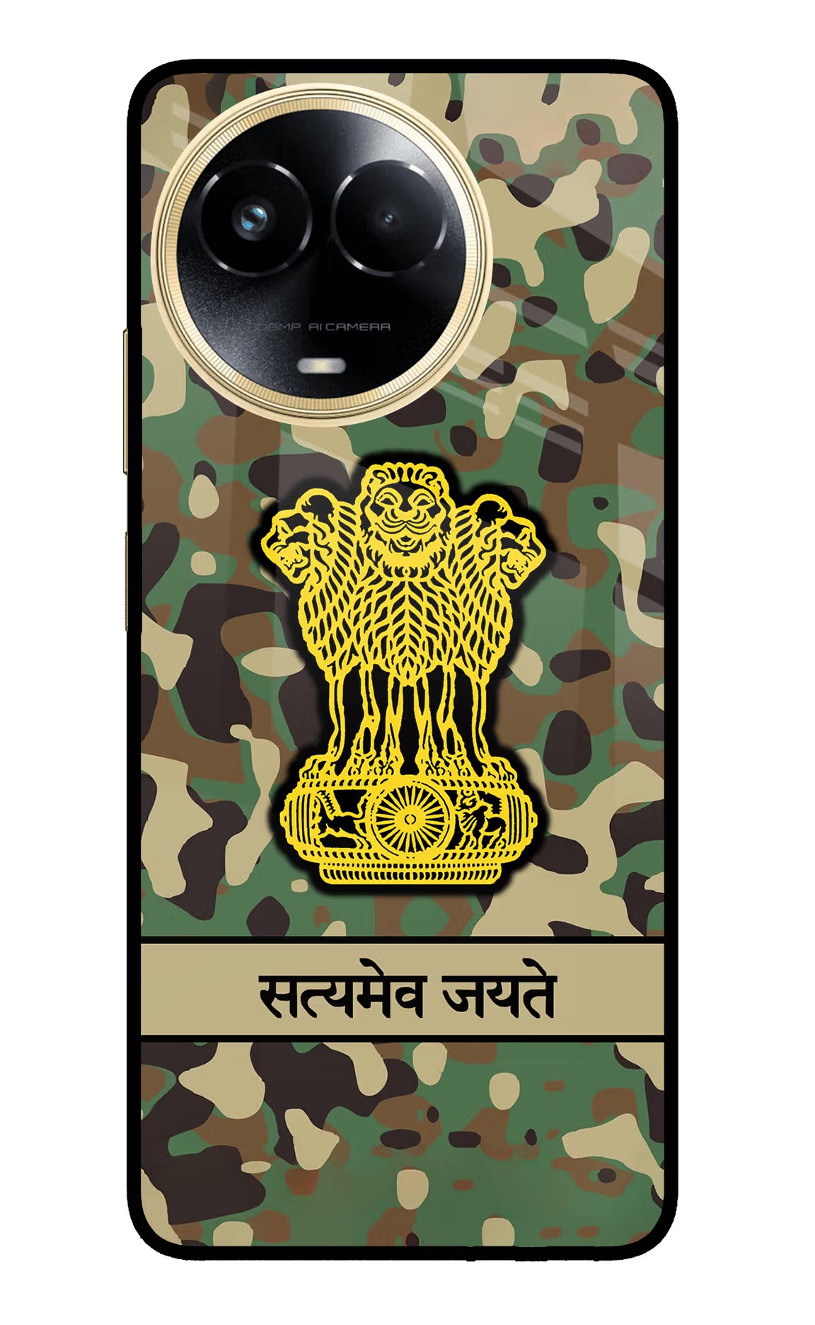 Satyamev Jayate Army Realme 11 5G/11X 5G/C67 Glass Case