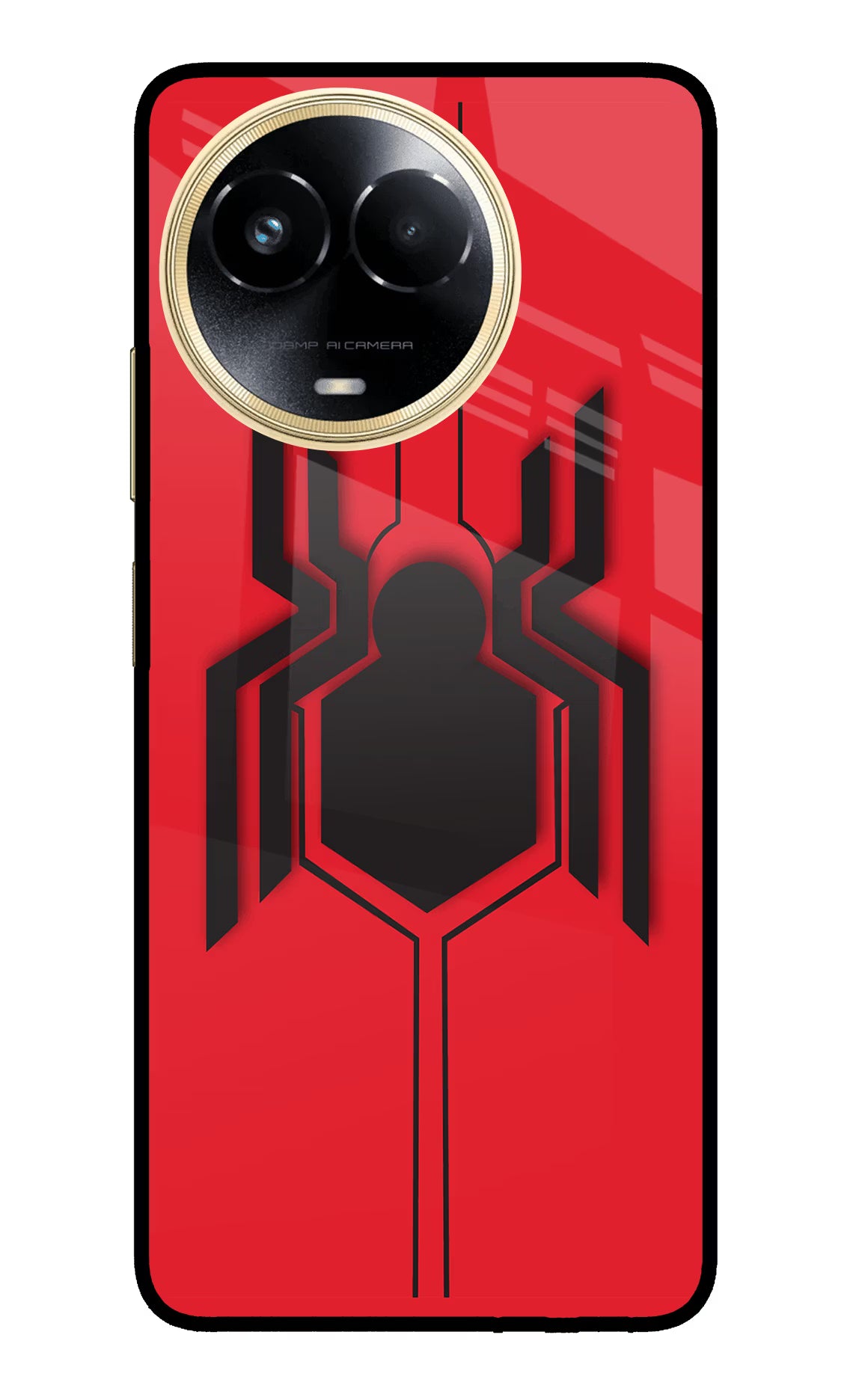 Spider Realme 11 5G/11X 5G/C67 Glass Case Back Cover by Casekaro