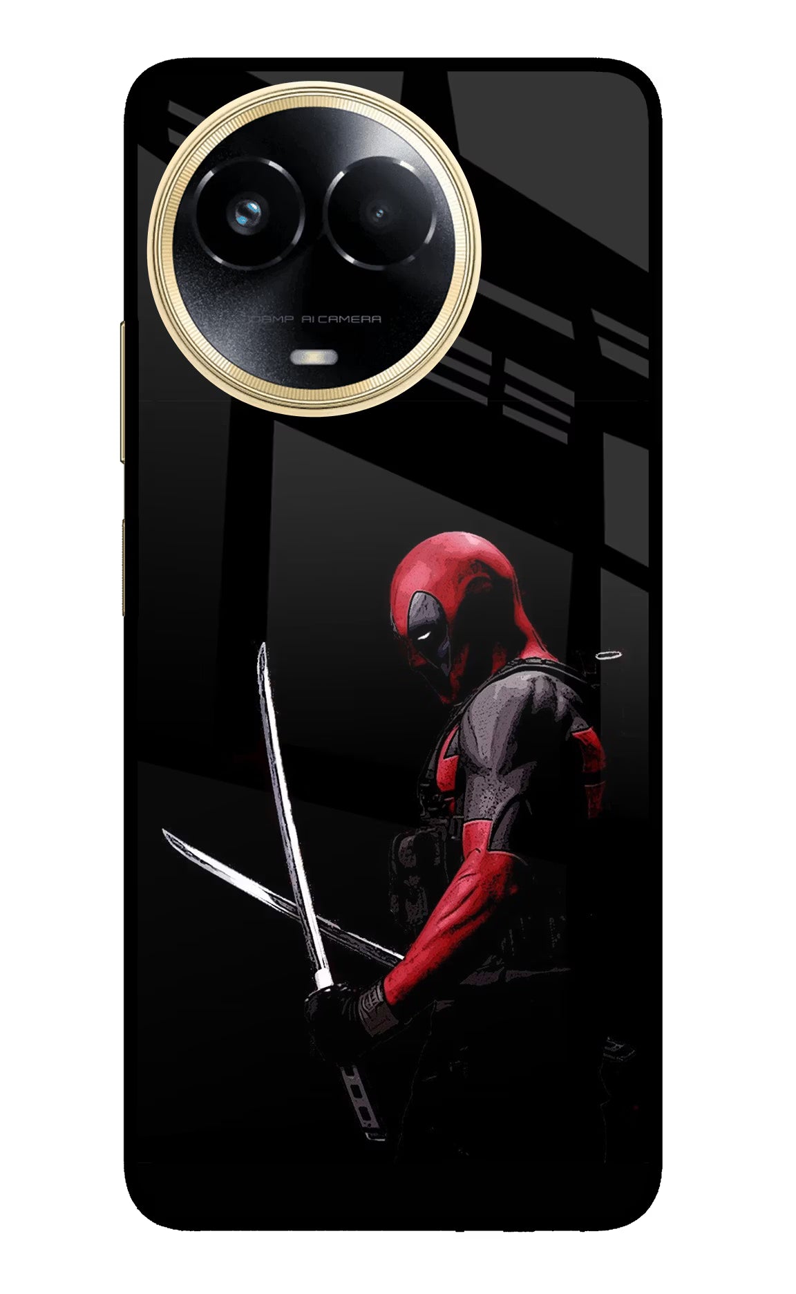 Deadpool Realme 11 5G/11X 5G/C67 Glass Case Back Cover by Casekaro