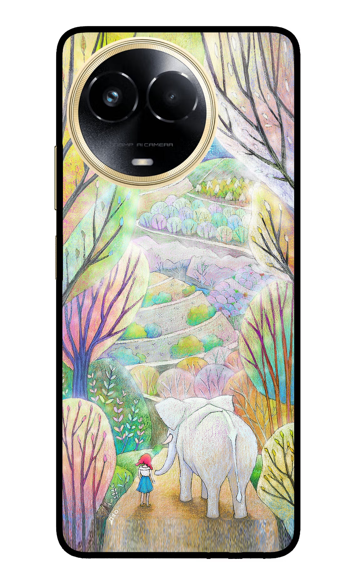 Nature Painting Realme 11 5G/11X 5G/C67 Glass Case