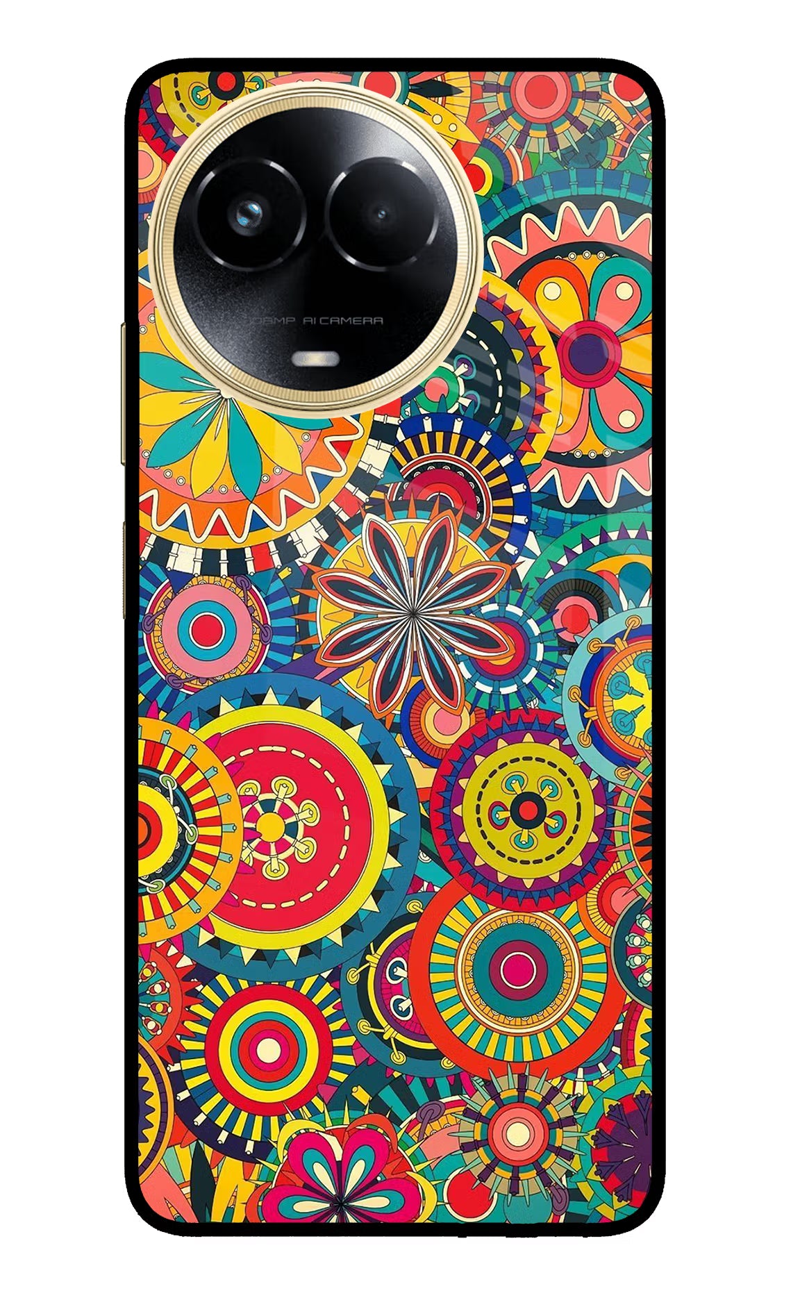 Gol Gol Art Realme 11 5G/11X 5G/C67 Glass Case Back Cover by Casekaro