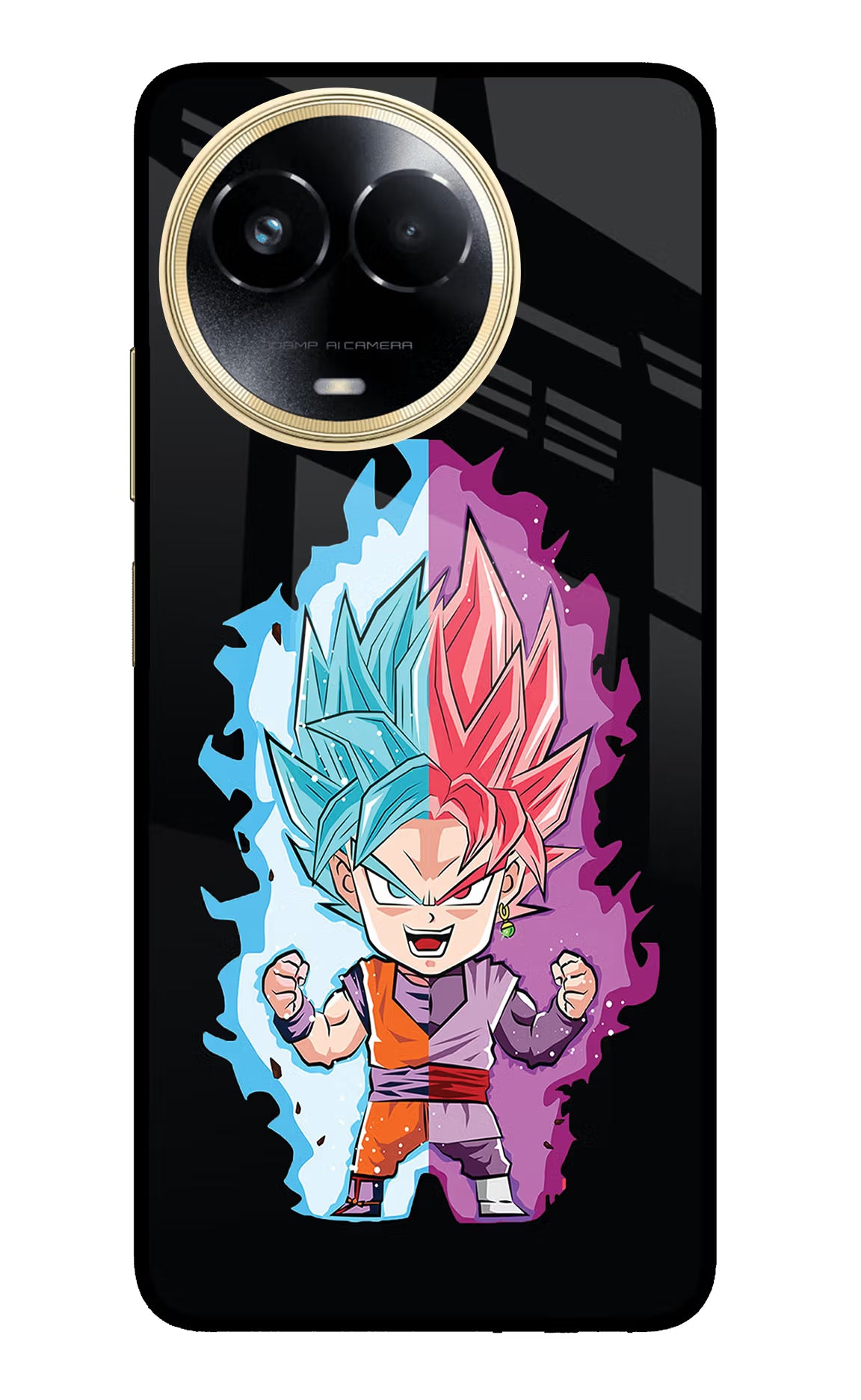 Chota Goku Realme 11 5G/11X 5G/C67 Glass Case Back Cover by Casekaro
