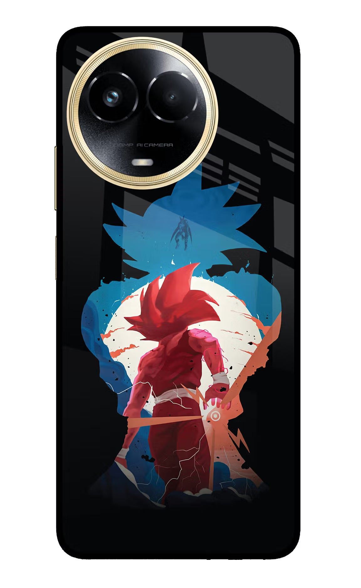 Goku Realme 11 5G/11X 5G/C67 Glass Case Back Cover by Casekaro