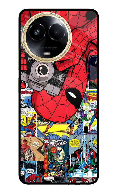 Spider Man Realme 11 5G/11X 5G/C67 Glass Case