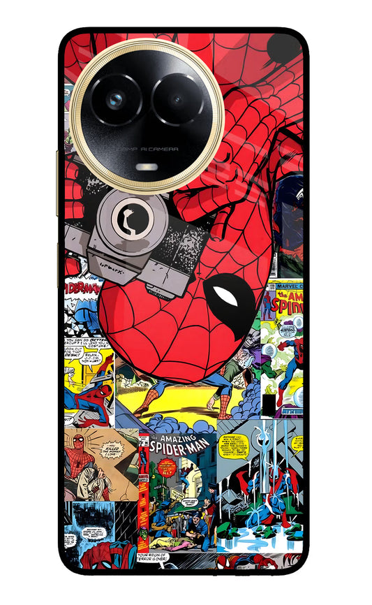 Spider Man Realme 11 5G/11X 5G/C67 Glass Case