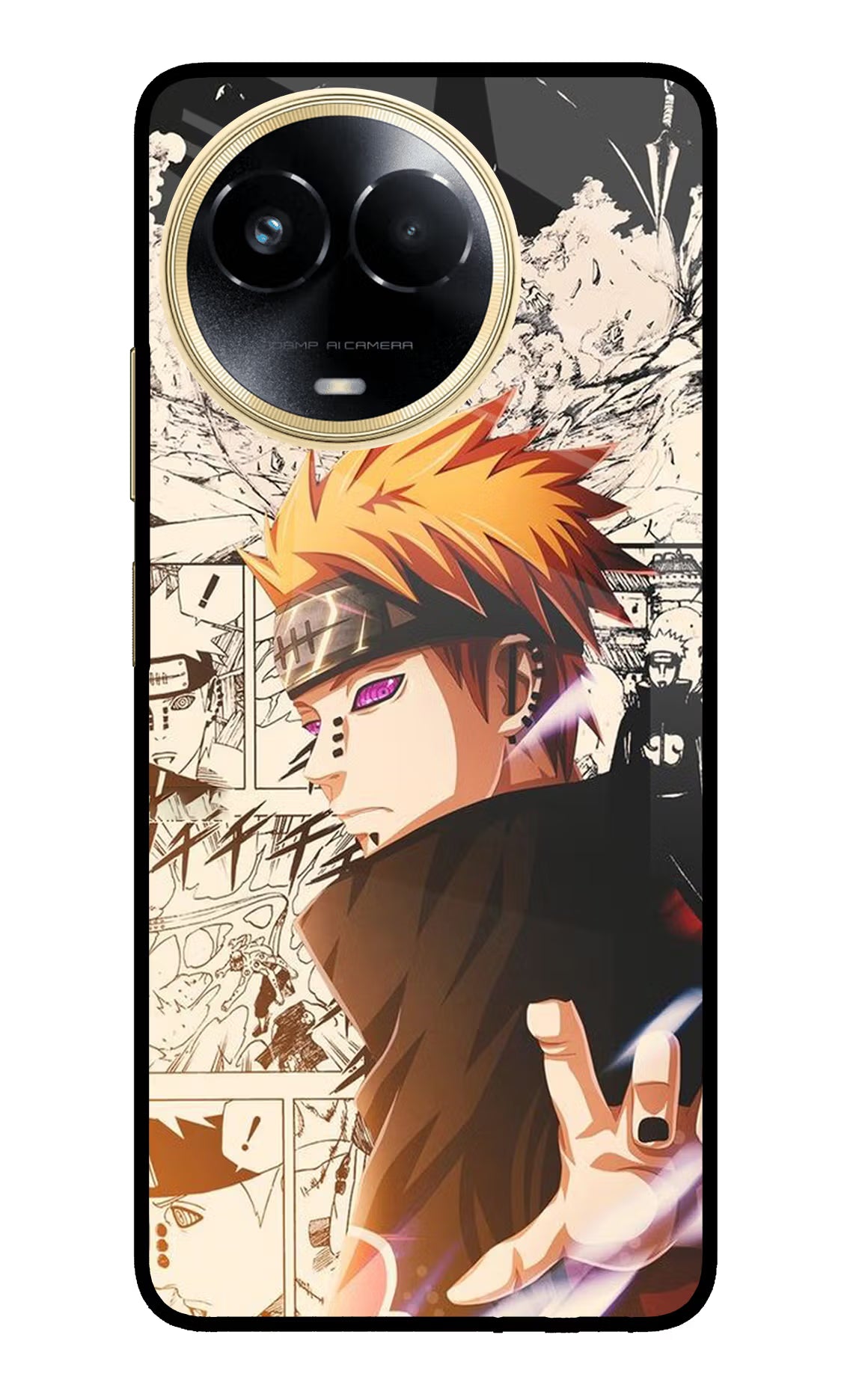 Pain Anime Realme 11 5G/11X 5G/C67 Glass Case Back Cover by Casekaro