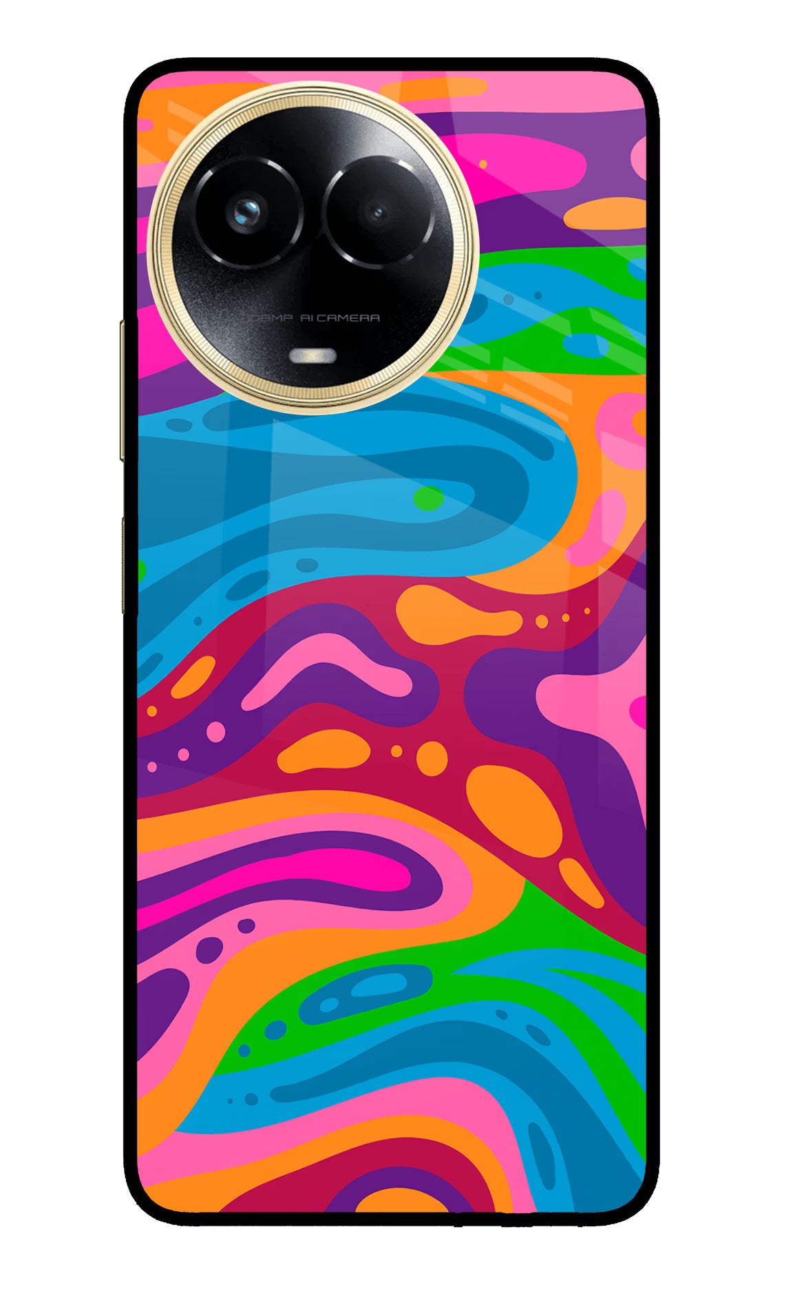 Trippy Pattern Realme 11 5G/11X 5G/C67 Glass Case