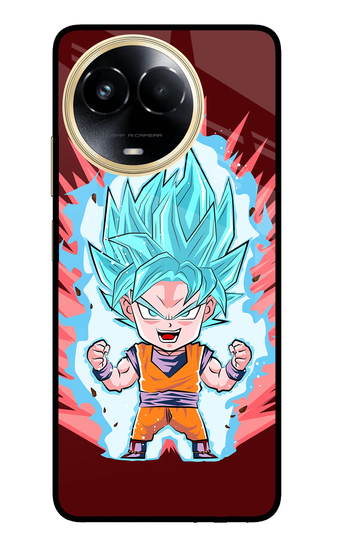 Goku Little Realme 11 5G/11X 5G/C67 Glass Case