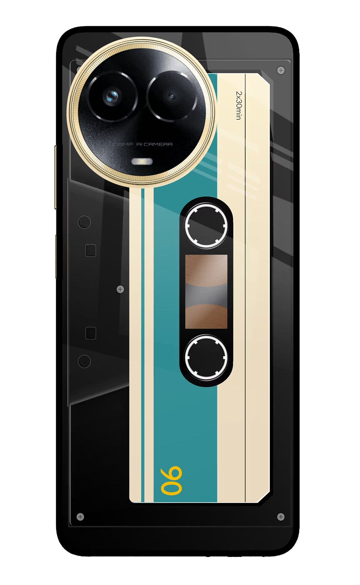 Cassette Realme 11 5G/11X 5G/C67 Glass Case Back Cover by Casekaro