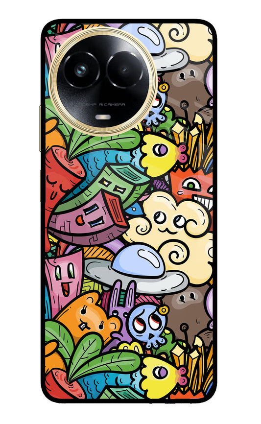 Veggie Doodle Realme 11 5G/11X 5G/C67 Glass Case