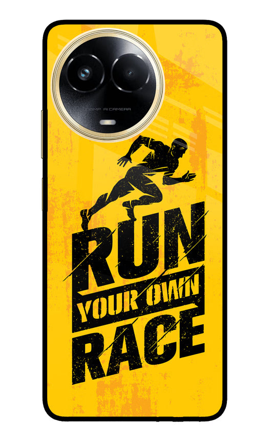 Run Your Own Race Realme 11 5G/11X 5G/C67 Glass Case
