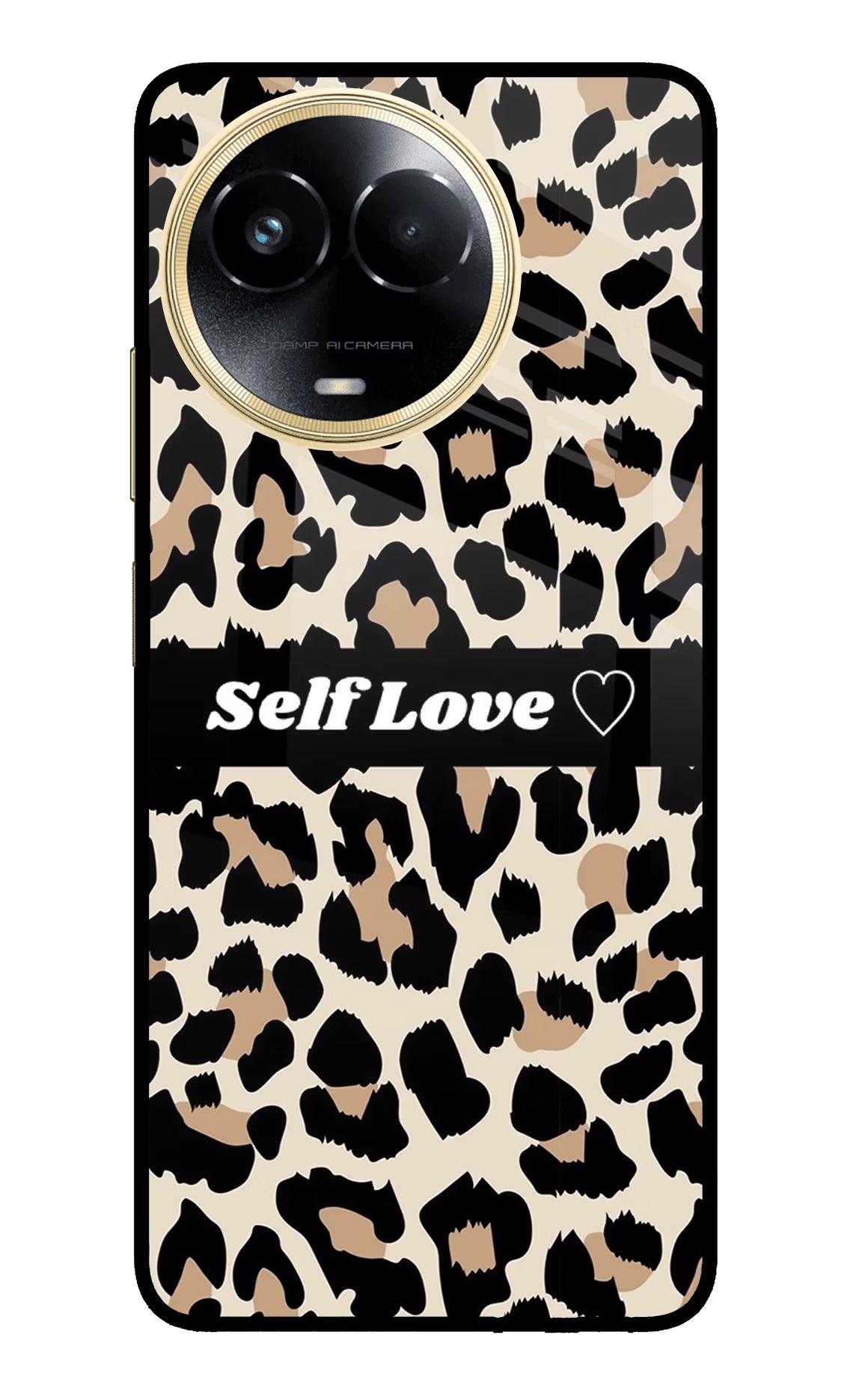 Leopard Print Self Love Realme 11 5G/11X 5G/C67 Glass Case