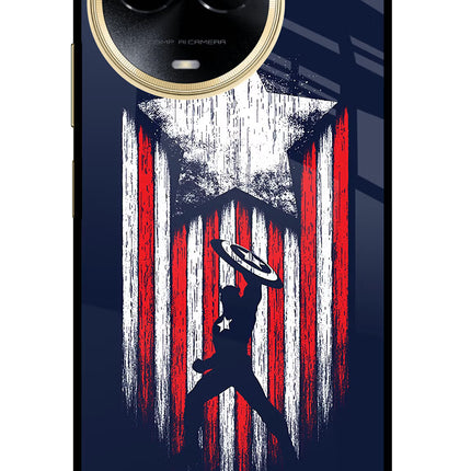 Captain America Marvel Art Realme 11 5G/11X 5G/C67 Glass Case
