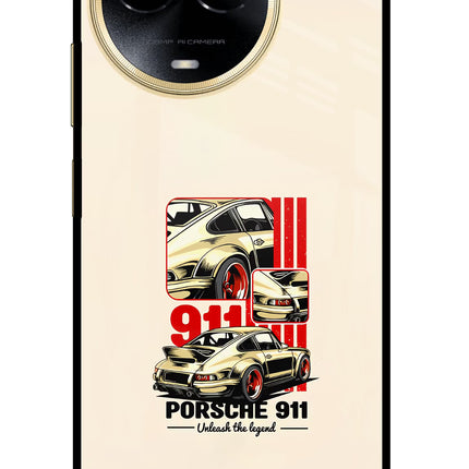 Classic Porsche 911 Realme 11 5G/11X 5G/C67 Glass Case