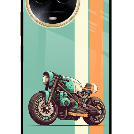 Striped Moto Drift Realme 11 5G/11X 5G/C67 Glass Case