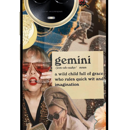 Gemini Zodiac Realme 11 5G/11X 5G/C67 Glass Case