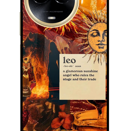 Leo Zodiac Realme 11 5G/11X 5G/C67 Glass Case