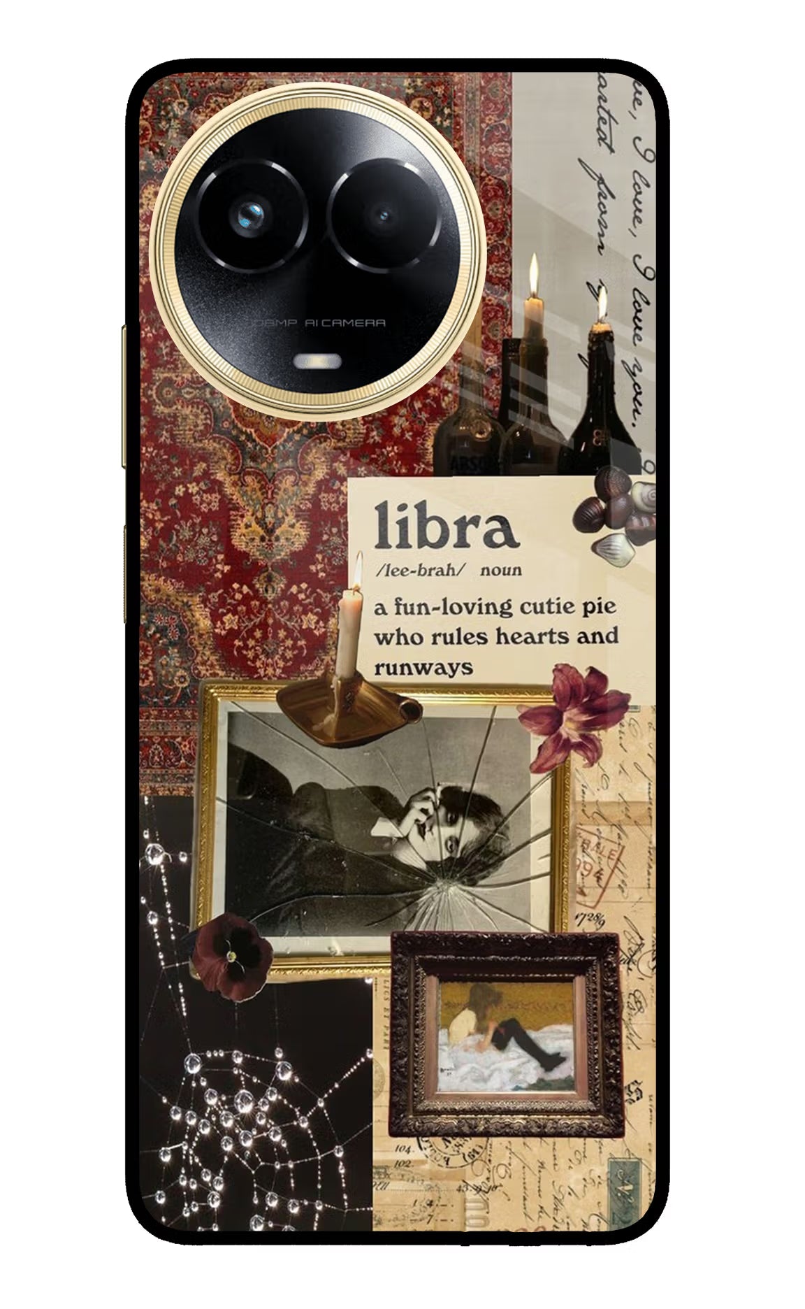 Libra Zodiac Realme 11 5G/11X 5G/C67 Glass Case Back Cover by Casekaro
