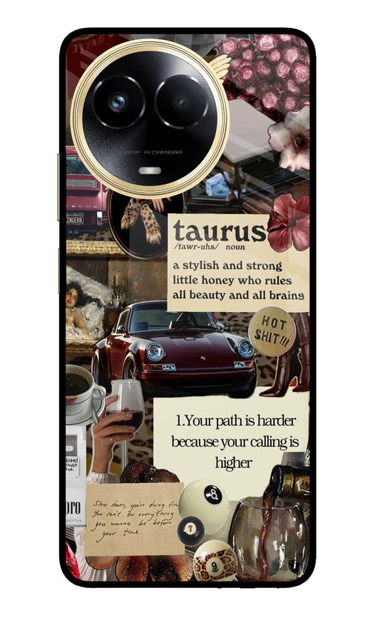 Taurus Zodiac Realme 11 5G/11X 5G/C67 Glass Case
