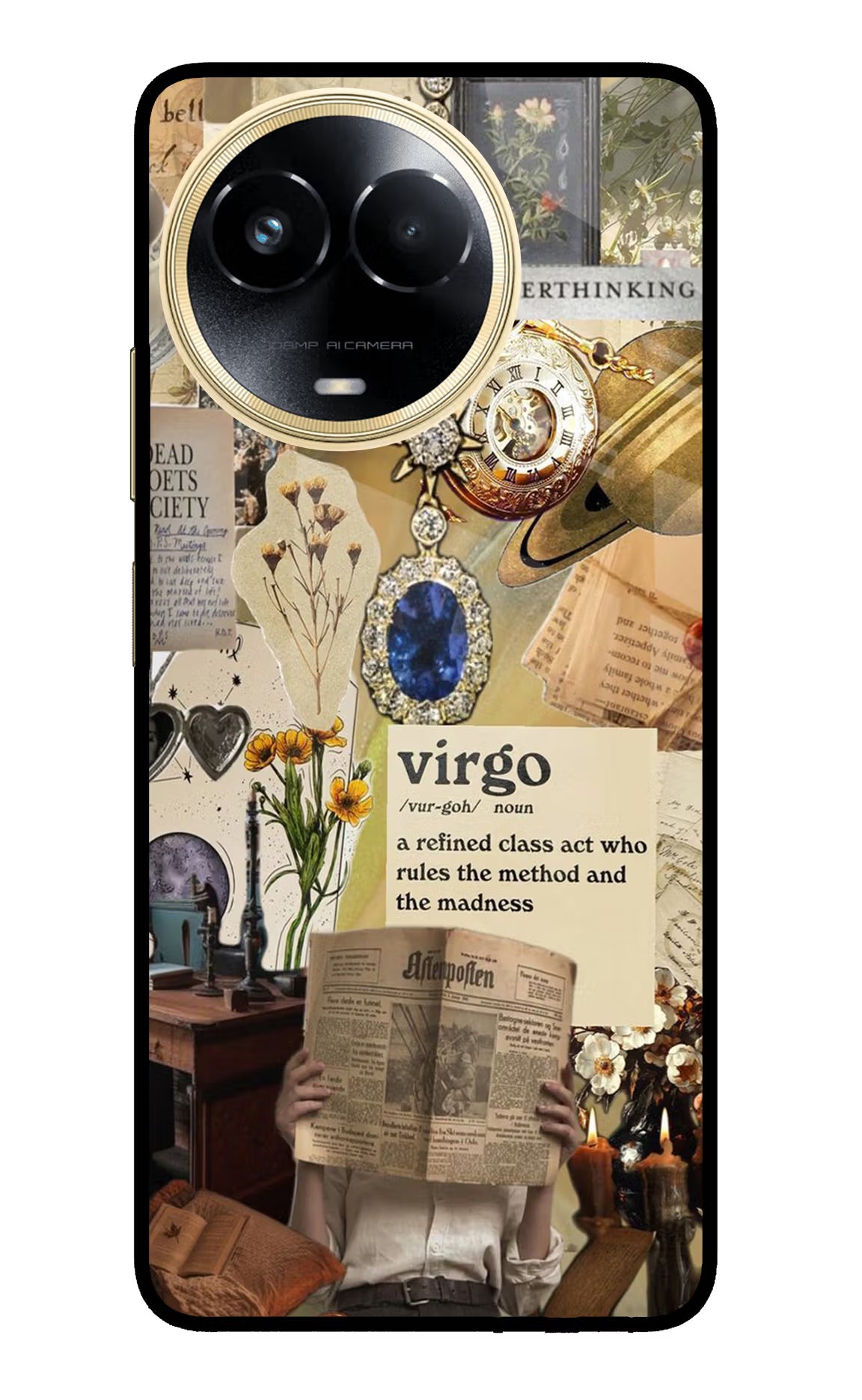 Virgo Zodiac Realme 11 5G/11X 5G/C67 Glass Case Back Cover by Casekaro