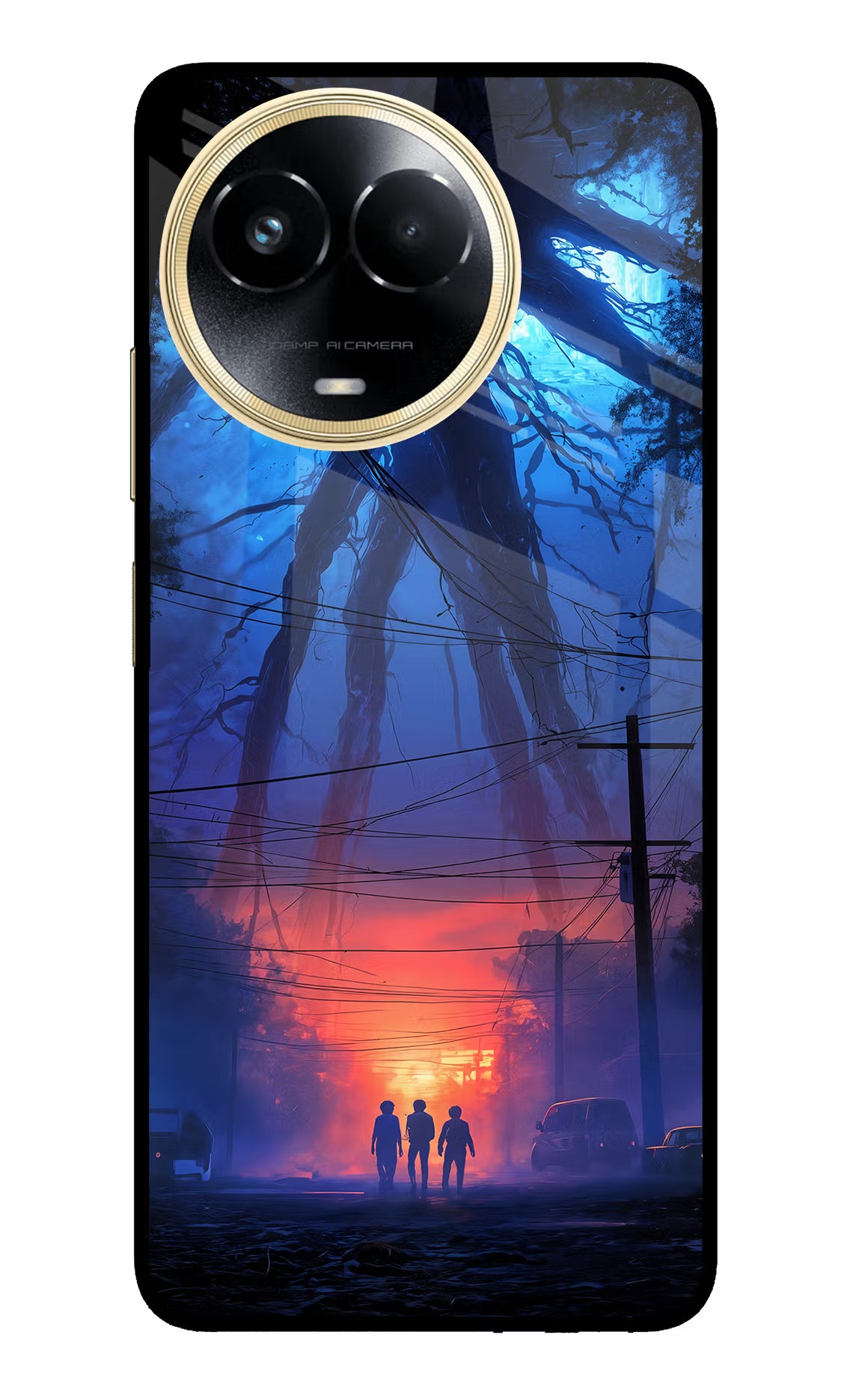 Ordinary Things Shadow Realme 11 5G/11X 5G/C67 Glass Case Back Cover by Casekaro