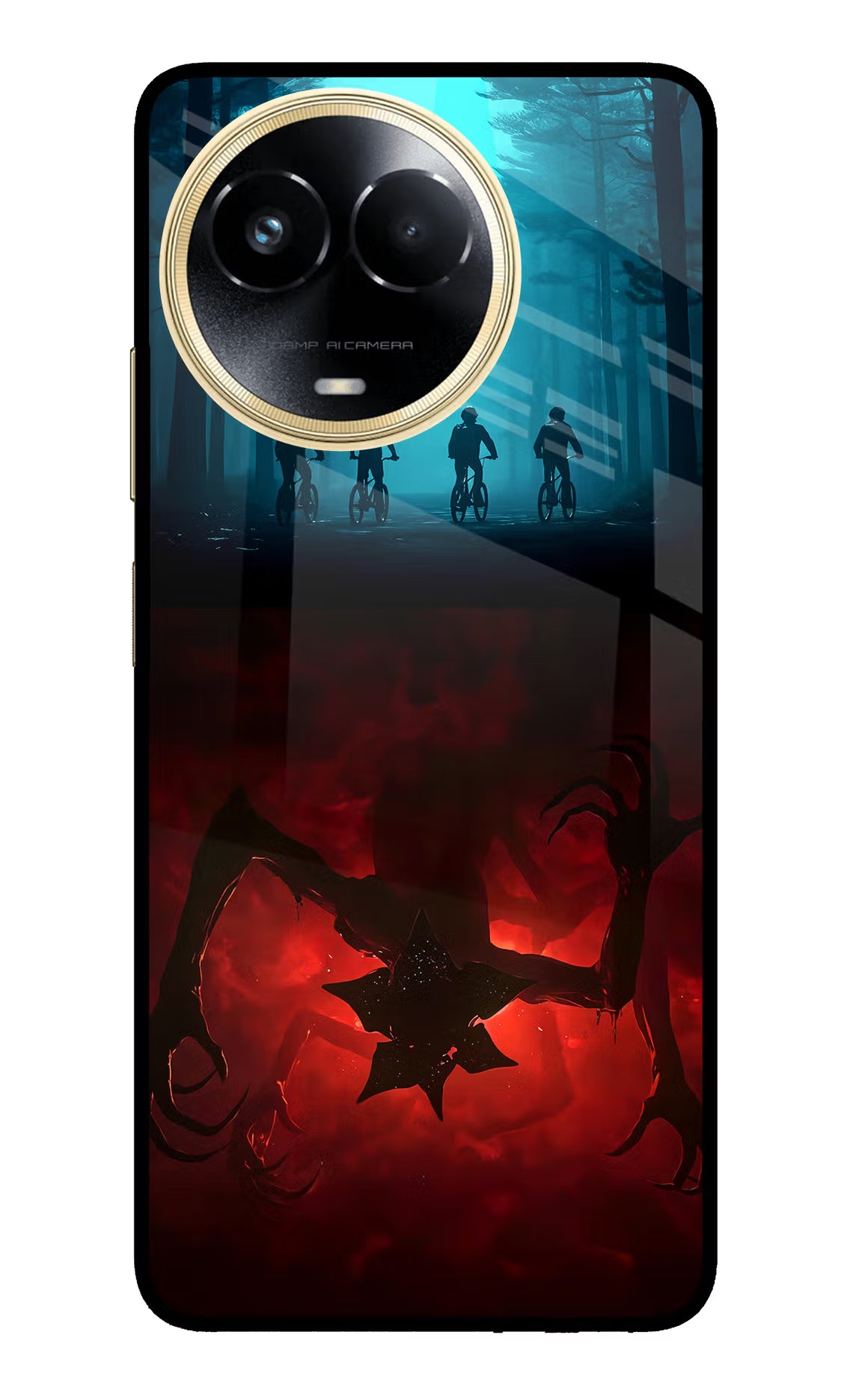 Ordinary Things Downside Up Realme 11 5G/11X 5G/C67 Glass Case Back Cover by Casekaro