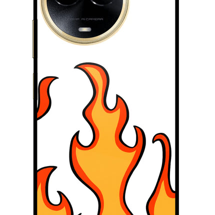 Fired Up – White Realme 11 5G/11X 5G/C67 Glass Case