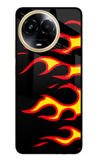 Side Sweep Flames Realme 11 5G/11X 5G/C67 Glass Case