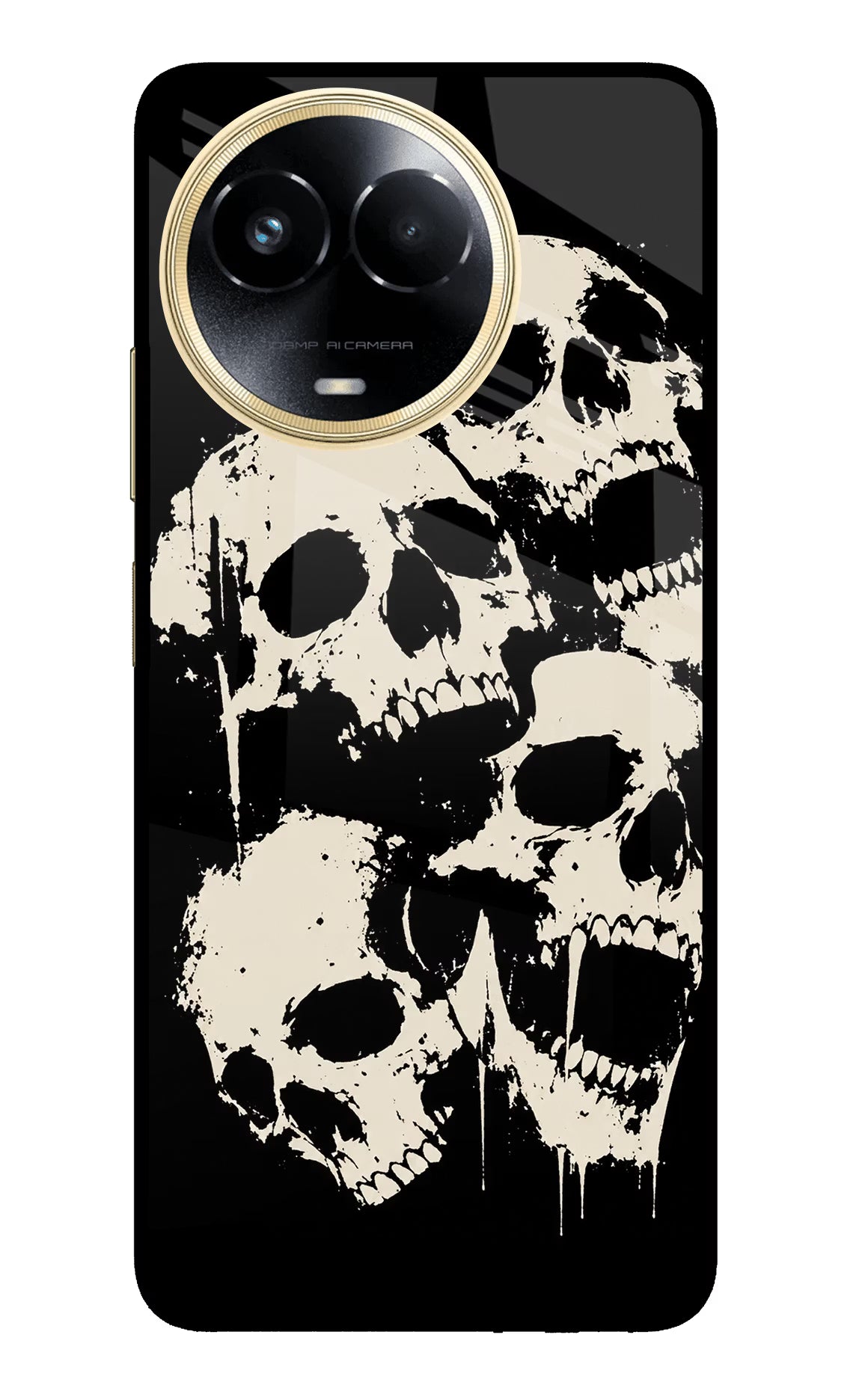 Dead Stack Realme 11 5G/11X 5G/C67 Glass Case Back Cover by Casekaro
