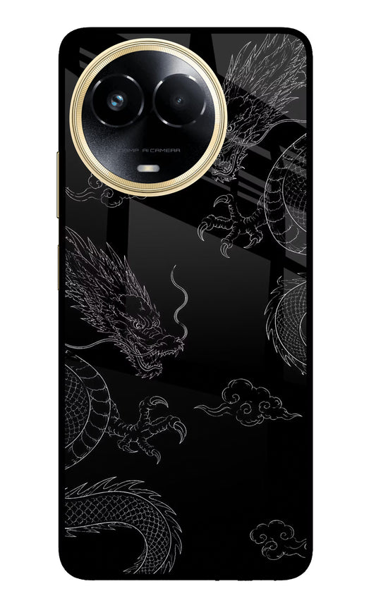 Twin Dragons Realme 11 5G/11X 5G/C67 Glass Case