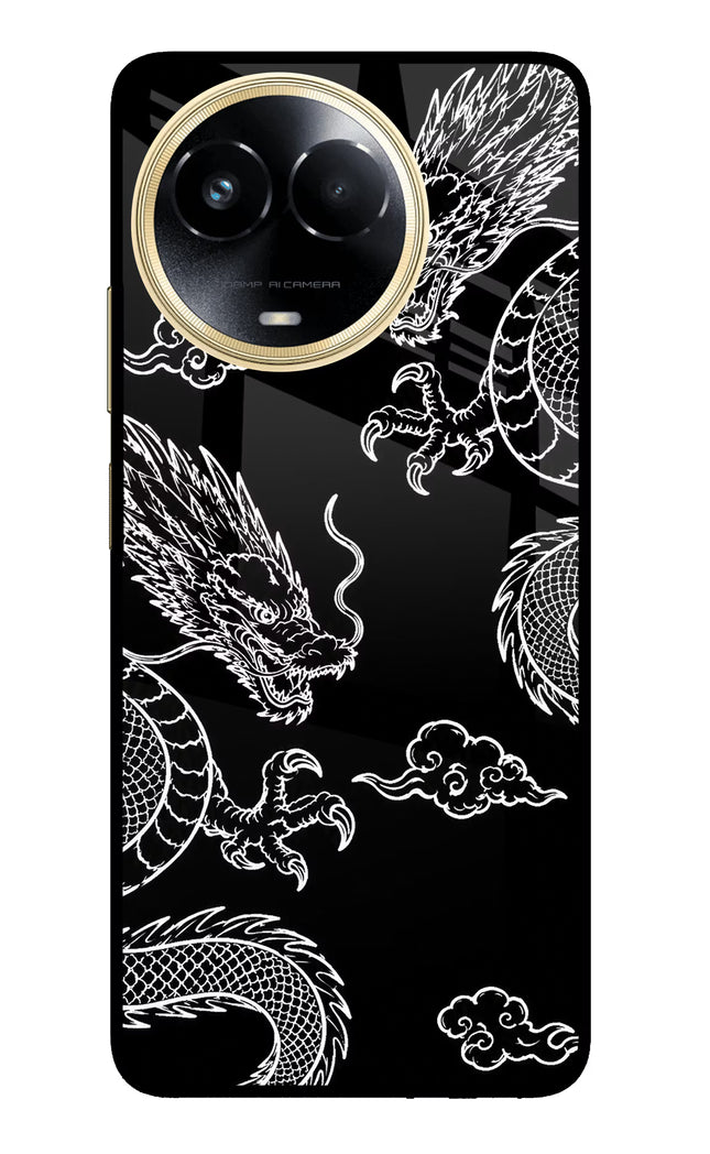 Twin Dragons Realme 11 5G/11X 5G/C67 Glass Case