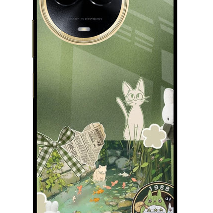 Aesthetic anime Realme 11 5G/11X 5G/C67 Glass Case
