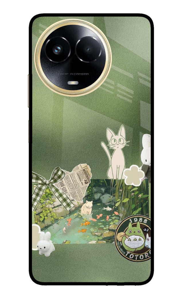 Aesthetic anime Realme 11 5G/11X 5G/C67 Glass Case