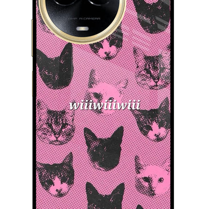 Pink Cats Realme 11 5G/11X 5G/C67 Glass Case