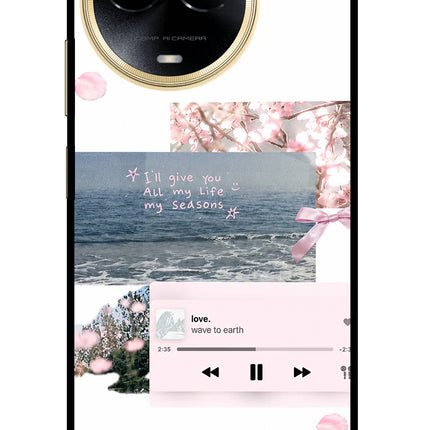 Wave to earth Realme 11 5G/11X 5G/C67 Glass Case
