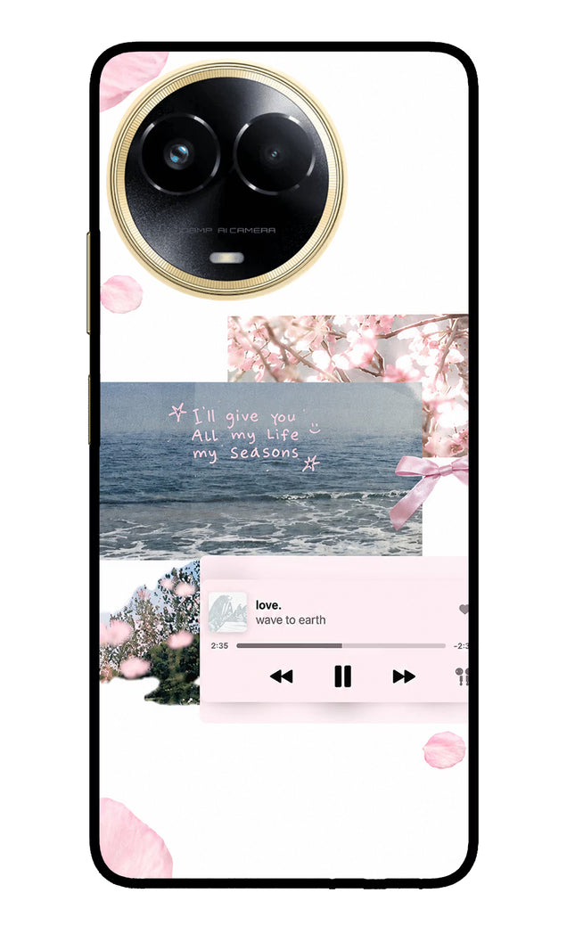 Wave to earth Realme 11 5G/11X 5G/C67 Glass Case