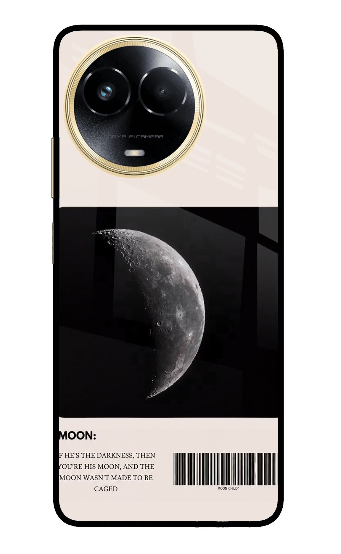 Moon Phase Realme 11 5G/11X 5G/C67 Glass Case