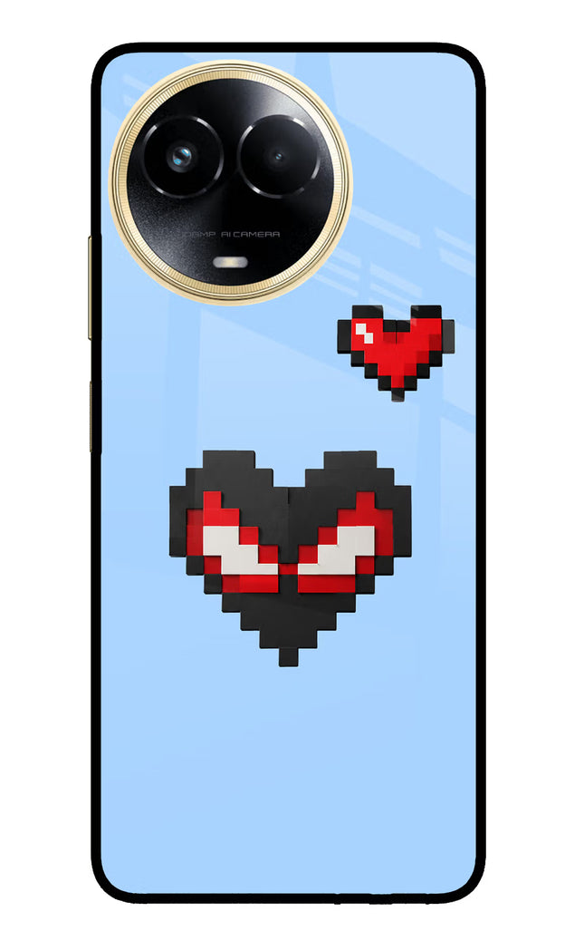 Peter Heart Realme 11 5G/11X 5G/C67 Glass Case
