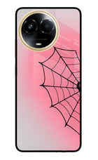 Pink Web Realme 11 5G/11X 5G/C67 Glass Case