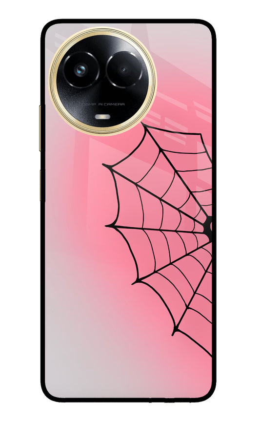 Pink Web Realme 11 5G/11X 5G/C67 Glass Case